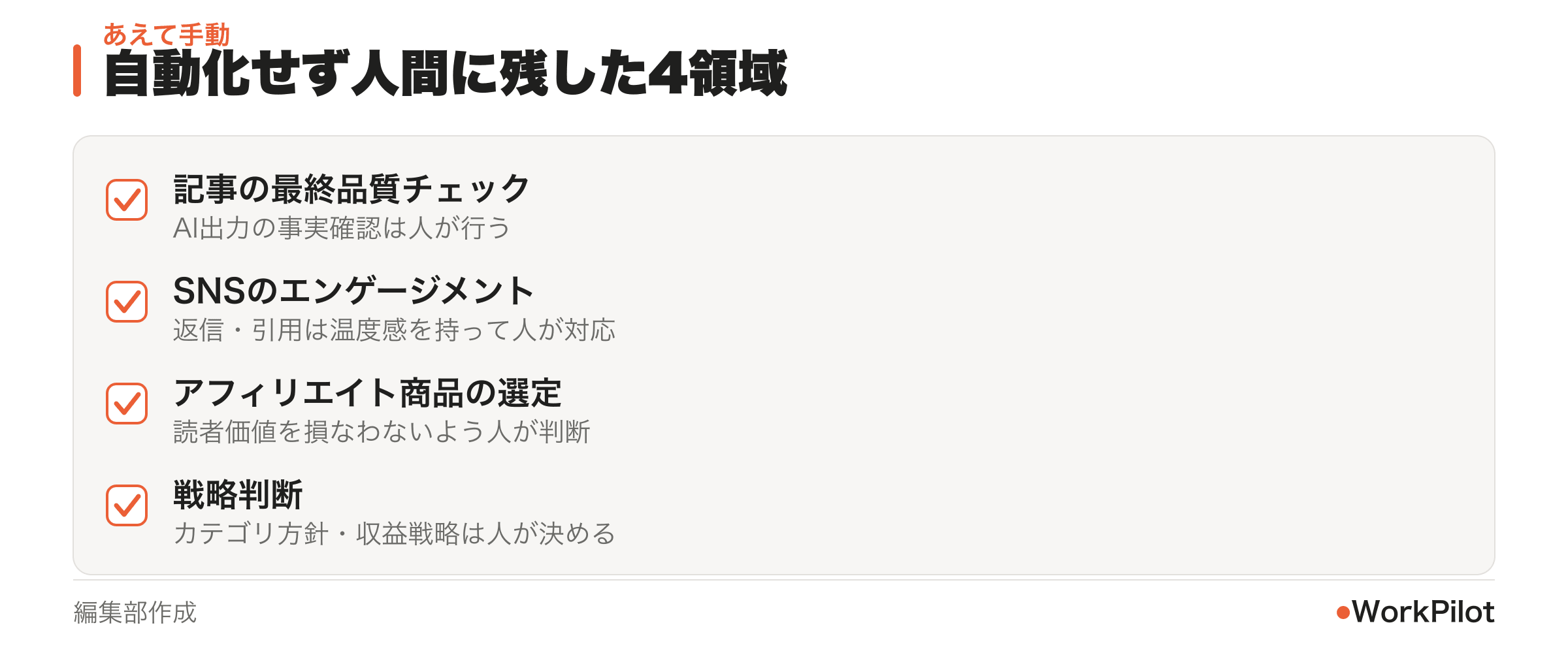 あえて手動に残した領域